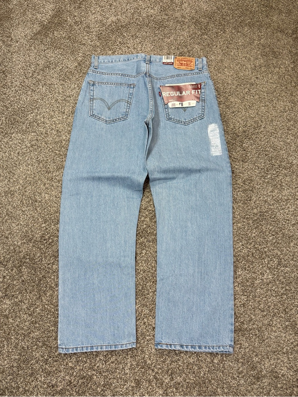 Vintage Levi's 505 Jeans Mens 36x29 Y2K Deadstock Regular Fit Straight Leg Denim